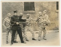 8z0510 SECOND HUNDRED YEARS 7.5x9.75 still 1927 guard stops convicts from harming Laurel & Hardy!