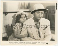 8z0545 STOWAWAY 8x10.25 still 1936 c/u of adorable Shirley Temple clutching Robert Young's arm!