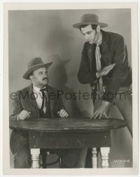 8z0563 TEXAN 8x10.25 still 1930 great close up of young Gary Cooper threatening man at table!