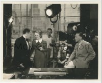 8z0564 THAT CERTAIN WOMAN candid 8.25x10 still 1937 director & crew filming Bette Davis & Ian Hunter!