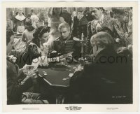 8z0565 THAT HAMILTON WOMAN 8.25x10 still 1941 Vivien Leigh & Laurence Olivier gambling at poker!