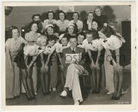 8z0569 THIS WAY PLEASE candid 8x10 key book still 1937 director Robert Florey with sexy chorus girls!