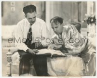 8z0581 TOPPER TAKES A TRIP candid 7.5x9.25 still 1939 director McLeod with Roland Young in negligee!