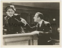 8z0588 UNHOLY 3 8x10.25 still 1930 Tod Browning, Miljan & Lon Chaney Sr. as old woman in court!