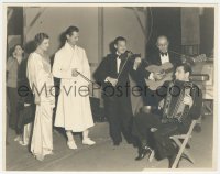 8z0605 WHEN LADIES MEET candid deluxe 7.5x9.5 still 1933 Myrna Loy & Montgomery watch band rehearse!