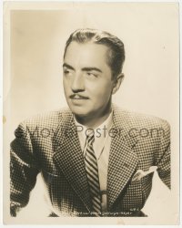8z0613 WILLIAM POWELL 8x10.25 still 1930s great MGM studio portrait wearing cool suit & tie!