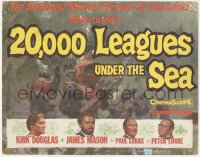 8z0693 20,000 LEAGUES UNDER THE SEA TC 1955 Jules Verne classic, Kirk Douglas, James Mason, Lorre!