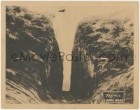 8z0877 3 JUMPS AHEAD LC 1923 incredible far shot of Tom Mix & Tony jumping a giant ravine, rare!
