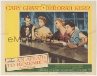 8z0884 AFFAIR TO REMEMBER LC #4 1957 Cary Grant & Deborah Kerr drinking at bar with eavesdroppers!