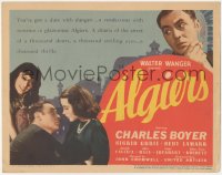 8z0695 ALGIERS TC 1938 Charles Boyer loves sexiest Hedy Lamarr, but he can't leave the Casbah!