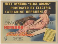 8z0696 ALICE ADAMS TC 1935 George Stevens, Booth Tarkington, art of Katharine Hepburn, ultra rare!
