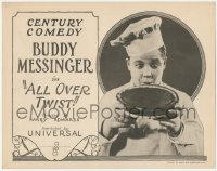 8z0699 ALL OVER TWIST TC 1923 great image of chef Buddy Messinger with pie, ultra rare!