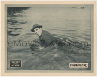 8z0892 ALL WET LC 1922 great close up of wacky Joe Rock fully clothed in a lake, ultra rare!
