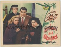 8z0641 ARSENIC & OLD LACE LC 1944 c/u of Cary Grant, Priscilla Lane, Josephine Hull & Jean Adair!