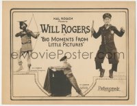 8z0717 BIG MOMENTS FROM LITTLE PICTURES TC 1924 Will Rogers as Valentino, Fairbanks & Sterling!