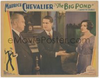 8z0925 BIG POND LC 1930 confused Maurice Chevalier between Claudette Colbert & George Barbier, rare!