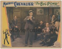 8z0926 BIG POND LC 1930 French tour guide Maurice Chevalier performs a song & dance, rare!