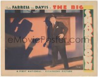 8z0929 BIG SHAKEDOWN LC 1934 menacing shadow with gun by scared Charles Farrell, ultra rare!
