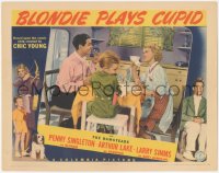 8z0937 BLONDIE PLAYS CUPID LC 1940 Penny Singleton, Arthur Lake as Dagwood & Larry Simms as Dumpling