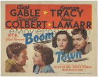 8z0720 BOOM TOWN TC R1956 Clark Gable, Spencer Tracy, Claudette Colbert, Hedy Lamarr