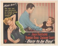 8z0940 BORN TO BE BAD LC #3 1950 Joan Fontaine struggles to get away from Robert Ryan!