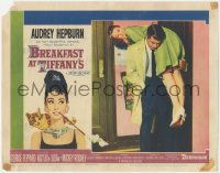 8z0941 BREAKFAST AT TIFFANY'S LC #1 1961 George Peppard carries Audrey Hepburn over his shoulder!