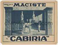 8z0949 CABIRIA LC R1930s great image of top cast on elaborate Egyptian temple set, ultra rare!