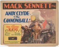 8z0725 CANNONBALL TC 1931 Mack Sennett & Andy Clyde comedy, great train image, ultra rare!