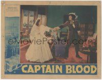 8z0630 CAPTAIN BLOOD LC 1935 great image of Errol Flynn holding hands w/ bride Olivia De Havilland!