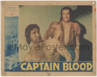 8z0636 CAPTAIN BLOOD LC 1935 Michael Curtiz swashbuckler classic, close up of two huge guys!