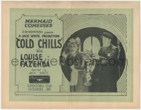 8z0727 COLD CHILLS TC 1923 great image of scared Louise Fazenda in a Mermaid Comedy, ultra rare!