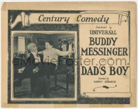 8z0733 DAD'S BOY TC 1923 great image of Buddy Messinger held by his father, ultra rare!