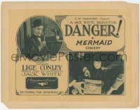 8z0736 DANGER TC 1922 great image of Lige Conley in A Mermaid Comedy, ultra rare!