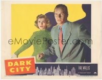 8z0983 DARK CITY LC #6 1950 Charlton Heston in his first movie with Lizabeth Scott by shadows!