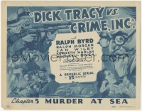 8z0739 DICK TRACY VS. CRIME INC. chapter 5 TC 1941 Ralph Byrd, Chester Gould, cool art, Murder at Sea