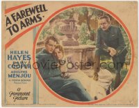 8z0671 FAREWELL TO ARMS LC 1932 Adolphe Menjou stares at Gary Cooper hugging Helen Hayes, rare!