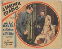 8z0673 FAREWELL TO ARMS LC 1932 nurse Helen Hayes, Gary Cooper, Adolphe Menjou, Mary Philips