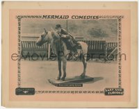 8z1027 FAST & FURIOUS LC 1924 wacky Lige Conley telling his horse to show some speed, very rare!