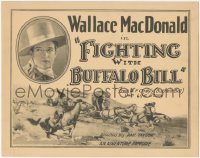 8z0750 FIGHTING WITH BUFFALO BILL TC 1927 art of cowboys vs Native Americans, rare feature version!