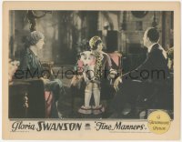 8z1032 FINE MANNERS LC 1926 Gloria Swanson sitting with cute dog on her lap between two others!