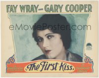8z1036 FIRST KISS LC 1928 best super close portrait of beautiful young Fay Wray, ultra rare!