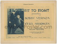 8z0752 FIT TO FIGHT TC 1920 Bobby Vernon fighting much larger man, Vera Steadman, ultra rare!