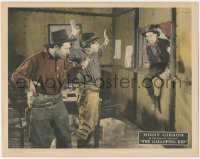 8z1057 GALLOPING KID LC 1922 Hoot Gibson busts through a window to capture the bad guys, rare!