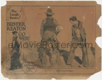 8z1064 GO WEST LC 1925 Buster Keaton tries to walk like bowlegged cowboys to fit in, ultra rare!