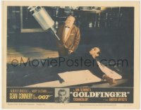 8z0677 GOLDFINGER LC #8 1964 James Bond & Gert Frobe in 'No Mr. Bond, I expect you to die' scene!