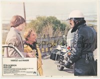8z1074 HAROLD & MAUDE LC #1 1971 Ruth Gordon & Bud Cort talking to police officer, classic!