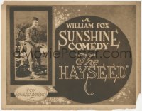 8z0758 HAYSEED TC 1921 great image of young Al St. John in the title role, ultra rare!