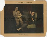 8z1097 HIS MAJESTY THE AMERICAN LC 1919 happy Douglas Fairbanks pulls older man out of chair!
