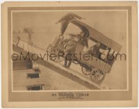 8z1099 HIS SMASHING CAREER LC 1917 wacky image of police ambulance falling off pier, ultra rare!