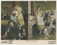 8z1119 I DO LC R1920s Hal Roach, cool split image of Harold Lloyd as newlywed & father!
